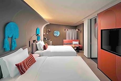 Premium Double Room with Two Double Beds and River View