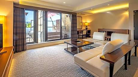 Deluxe Twin Room A with Open-Air Bath