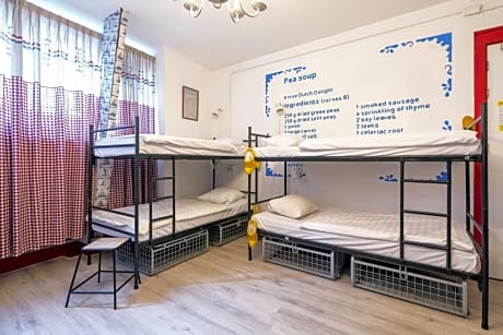 Bed in 8-Bed Mixed Dormitory Room Shared Bathroom