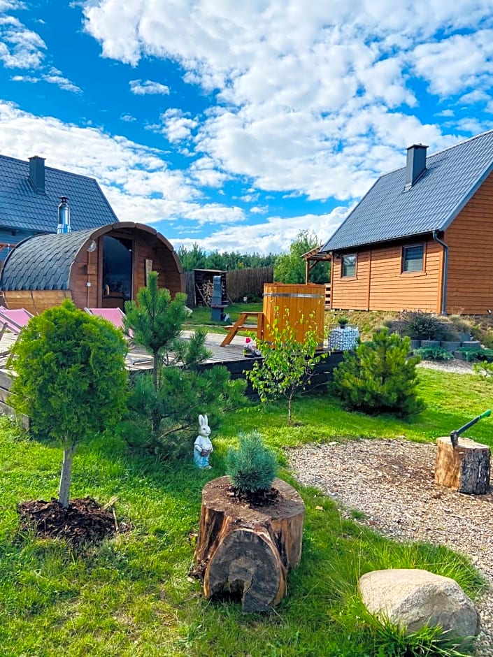 Dolina Bella - ogrzewany domek z balią, sauną i kominkiem w sercu Kaszub