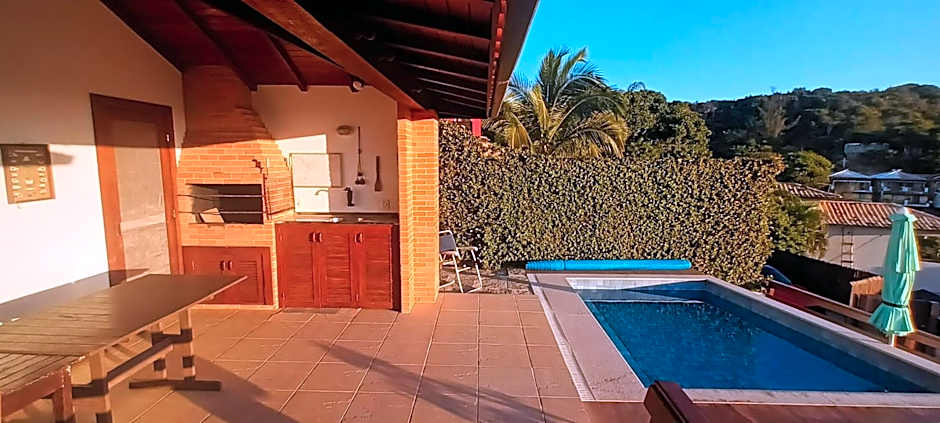 3Suítes, piscina e vista do mar em condomínio pé na areia - pátio compartilhado