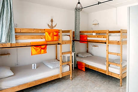 Bed in 4-Bed Female Dormitory Room with Terrace and Private Bathroom