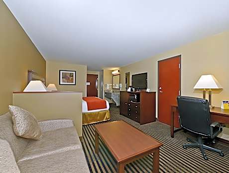 SUITE-1 KING BED,NSMK,PRESR,JETTED,55FLAT,MICRFG,SOFBD,FULL BREAKFAST