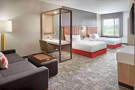 Queen Suite with Roll-In Shower - Mobility and Hearing Accessible