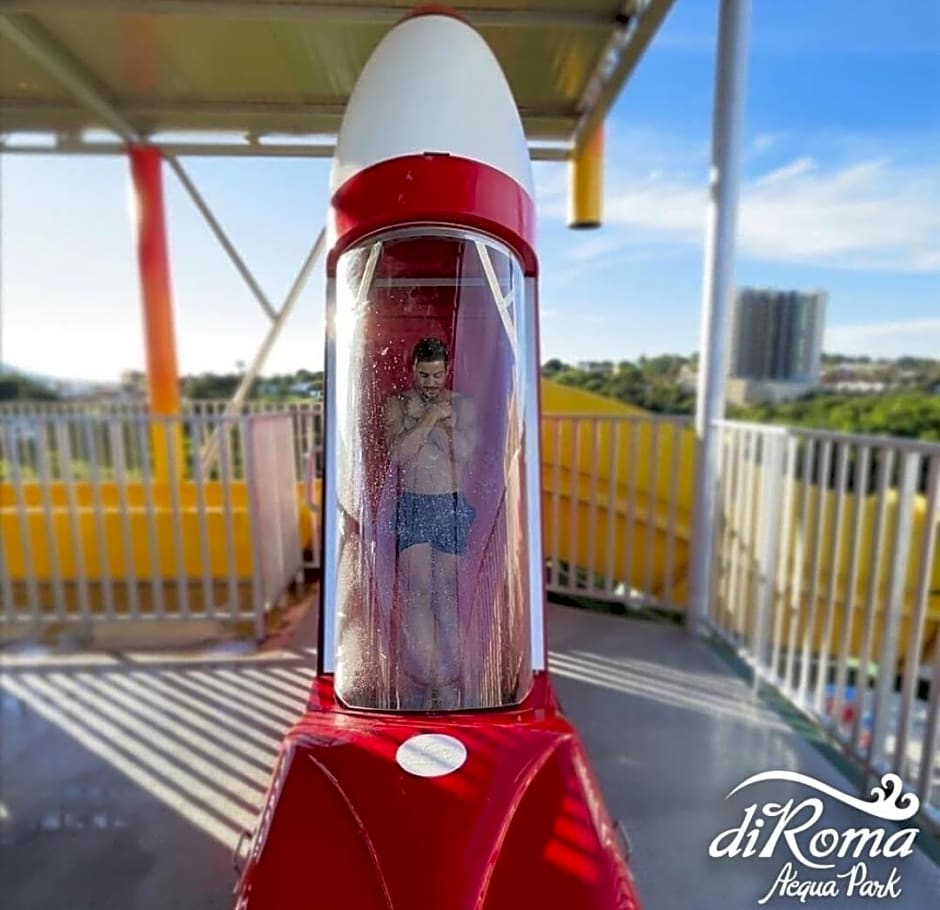 Spazzio diRoma com entrada ao Acquapark Gratuito, Apartamento 840 vista para a Piscina