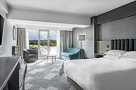 Fallsview, Juliet Balcony, Guest room, 1 King, Sofa bed, Falls view, High floor