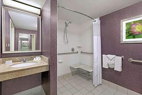1 King Mobility/Hearing Accessible Ri Shwr
