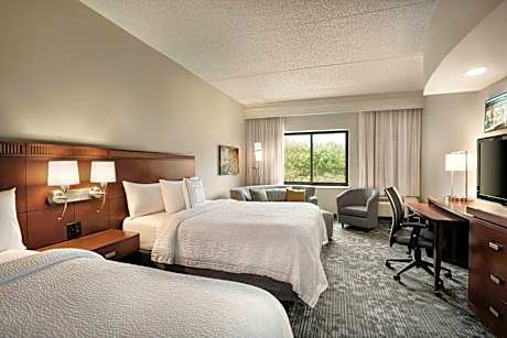 Queen Room with Two Queen Beds  and Adapted Tub - Mobility and Hearing Accessible