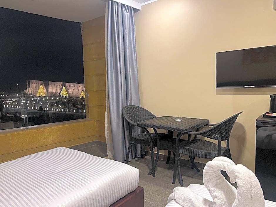 Asia Grand Museum & Pyramids view