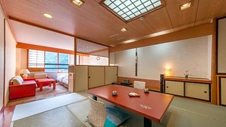 Kirakukan Japanese-Western Style Room with 10 Tatami - Dinner Served at Restaurant