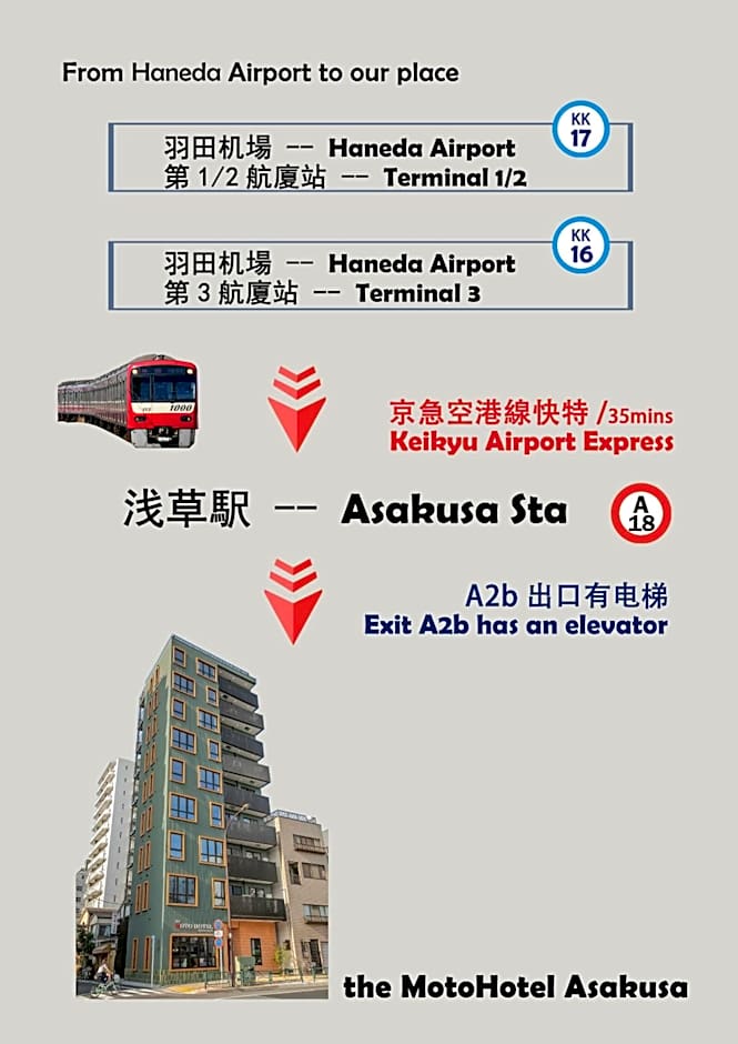 the Moto Hotel Asakusa