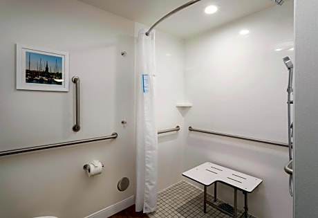 1 Queen Mobility Hearing Accessible Roll In Shower Non-Smoking
