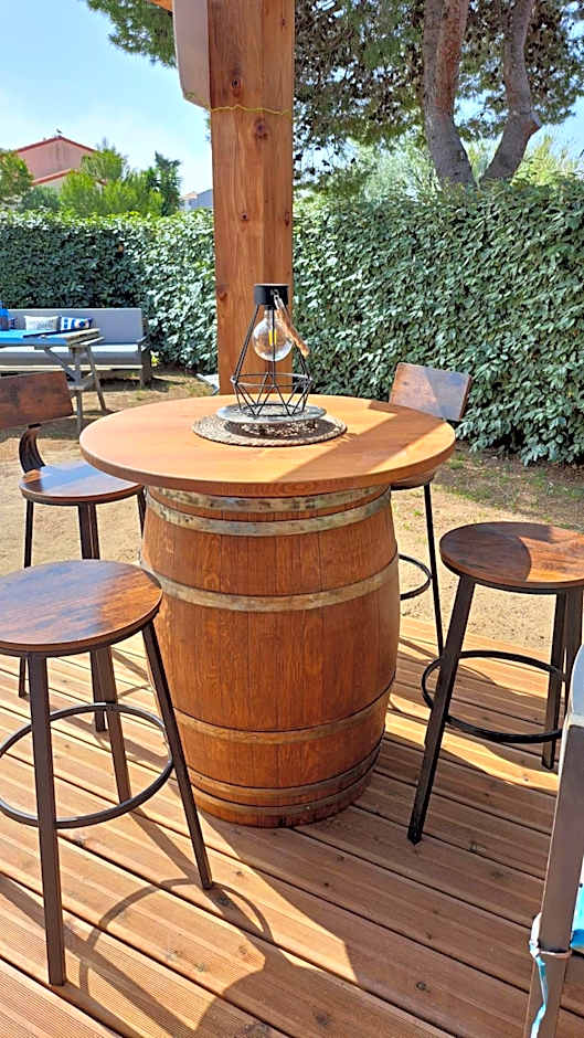 Barcarès entre mer et étang joli mas rénové classé idéal grande famille 6-8 couchages