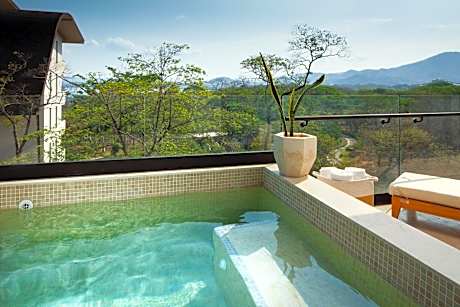 One-Bedroom Deluxe King Suite with Partial Ocean View