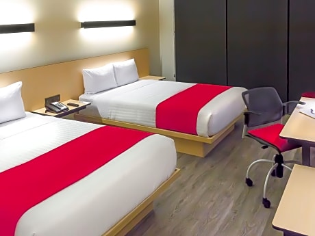 TWO DOUBLE BEDS