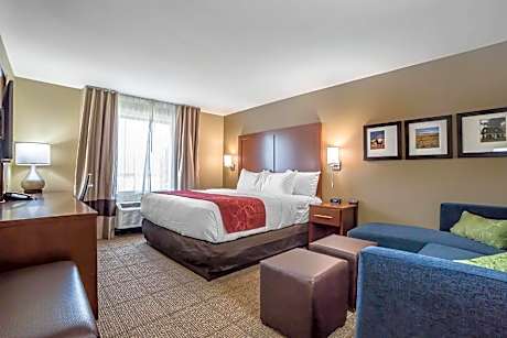 Queen Suite with Sofa Bed and Accessible Tub-Accessible/Non-Smoking