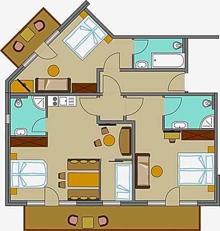Three-Bedroom Apartment