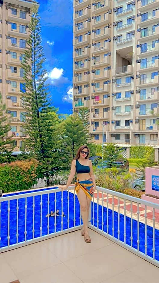 Relaxing 2BR at Camella Northpoint with balcony pool view 3rd floor