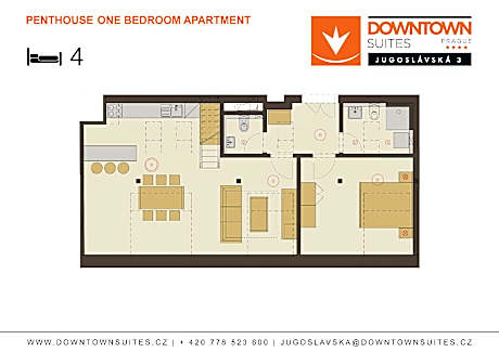 1-Bedroom Penthouse