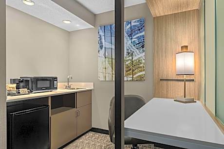 Suite, 1 King Bed with Sofa bed (Mobility/Hearing Access, Roll-in Shwr)