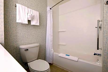 Queen Room with Two Queen Beds Hearing Accessible with Roll-In Shower - Non-Smoking