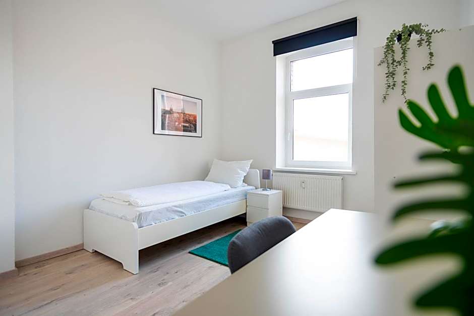 Komfortable Monteursunterkunft: 4-Zimmer-Wohnung mit getrennten Betten