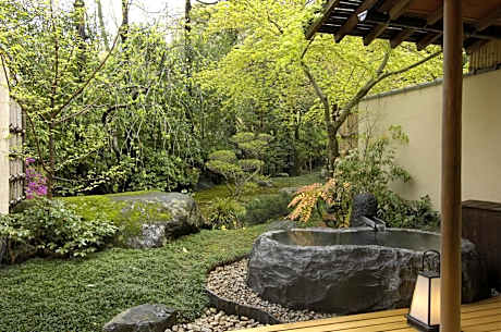 Japanese-Style Room with Open-Air Stone Bath