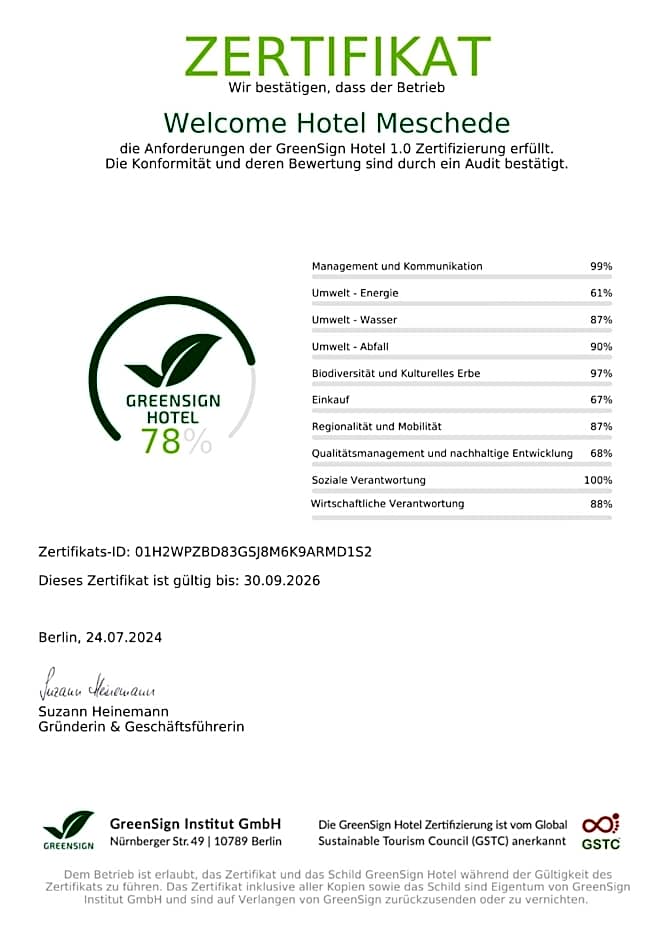 Welcome Hotel Meschede Hennesee