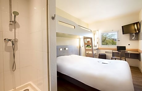 Triple Room with Double Bed and Bunk Bed