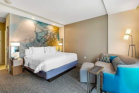 King Room with Sofa Bed and Roll-in Shower - Mobility and Hearing Accessible