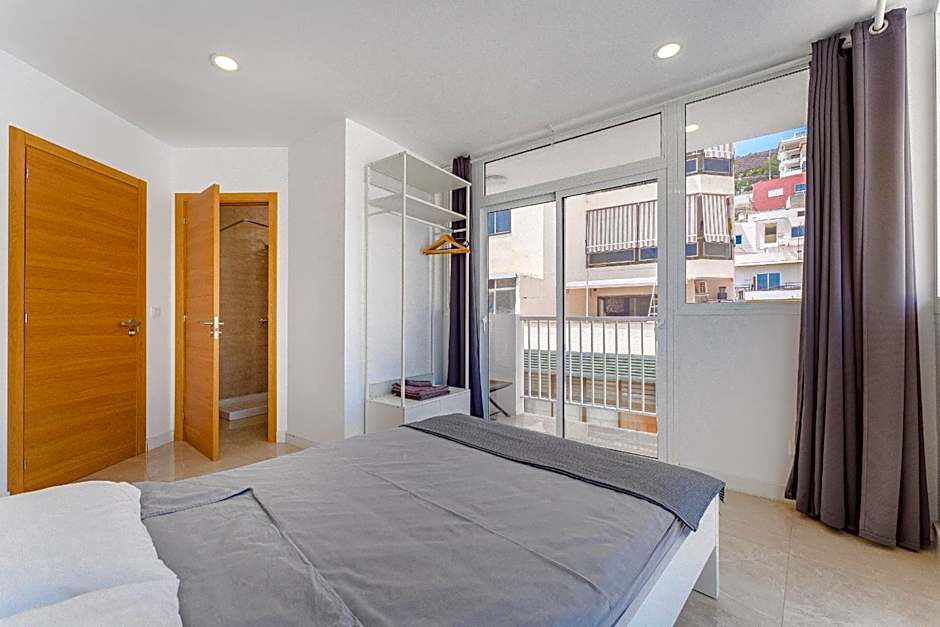 Few steps from the beach hostel in Los Cristianos