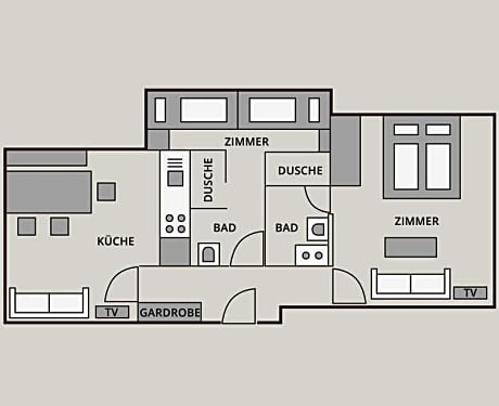 Apartment with Mountain View