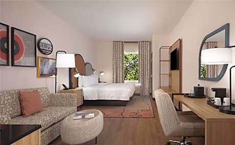 1 King Bed