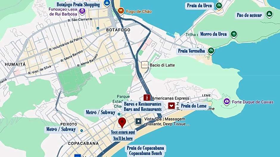 Varanda vista mar Copacabana