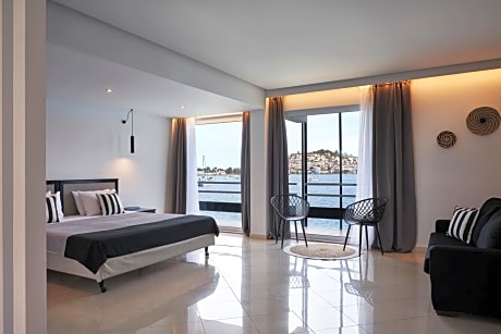 Master Suite with Sea and Poros Town View