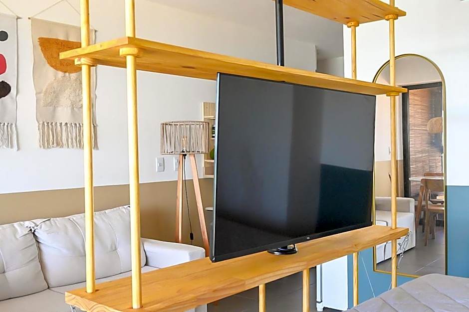 Loft beira-mar com frente e vista para o mar