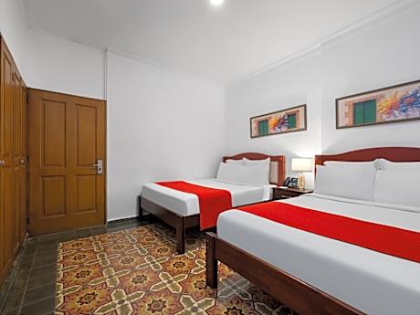 Bright Queen Room with Two Queen Beds - Non-Smoking