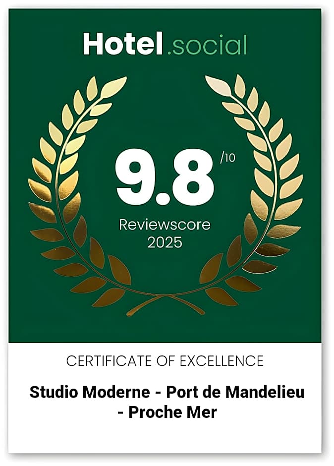 Studio moderne - Port de Mandelieu - Proche Mer