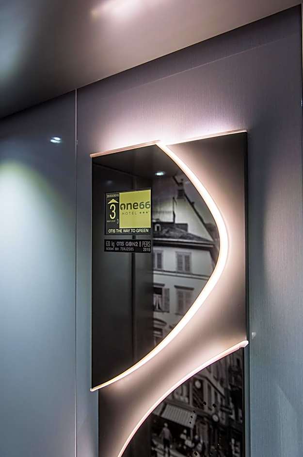 Hotel one66 (free parking garage)