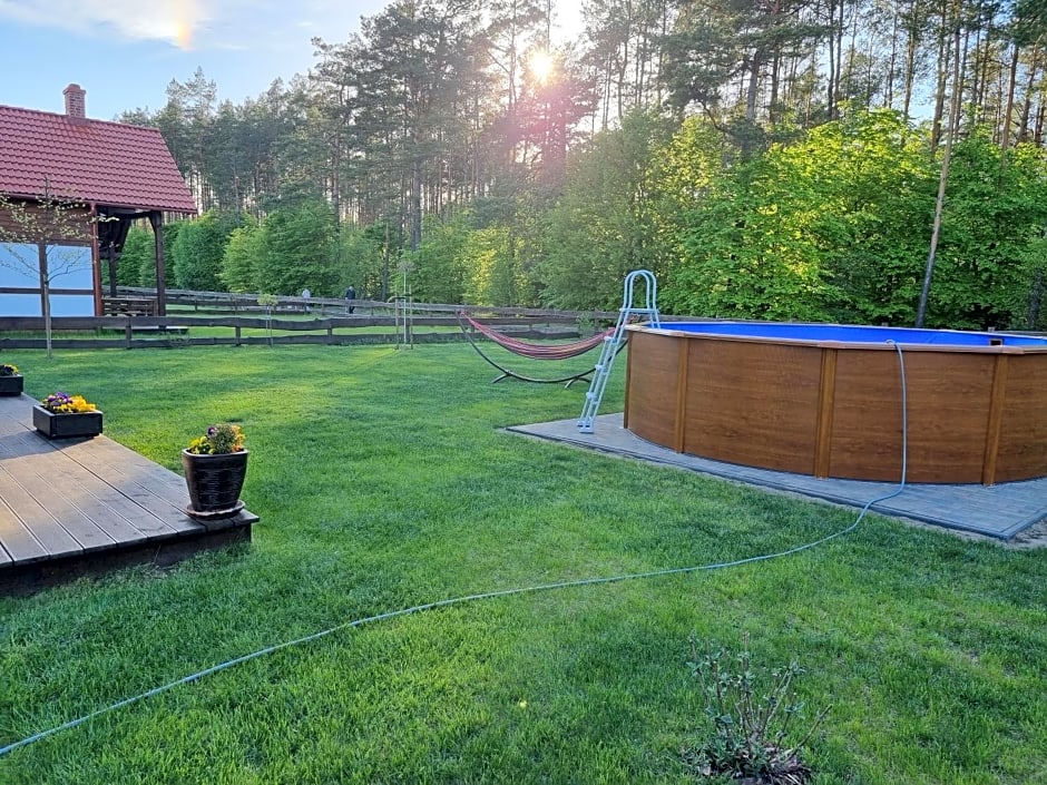 Domek z basenem nad jeziorem Gwiazdy, Ostoja Bukowo, Kaszuby