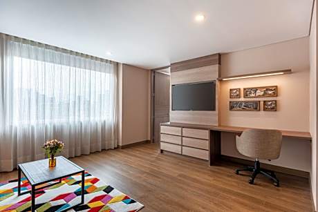 1 Bedroom Larger suite with 1 King, Sofa bed, City view