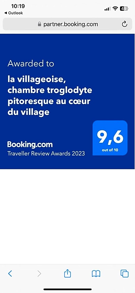 La villageoise, chambre troglodyte pitoresque au c¿ur du village