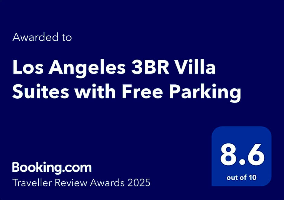 Los Angeles 3BR Villa Suites with Free Parking