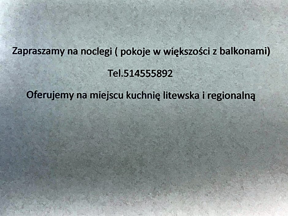 Pokoje w "Zajeździe u Lecha" Sucha Rzeczka 3b Kuchnia Regionalna i Lytewska