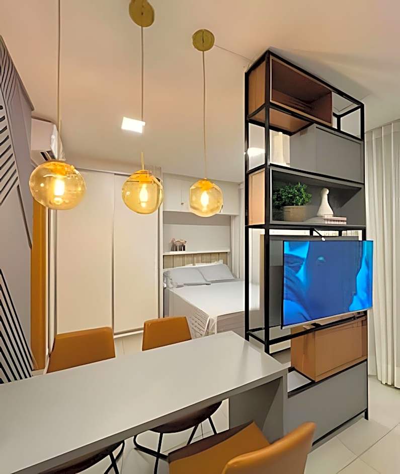 Moderno Flat com Jacuzzi no Pq. Vaca Brava