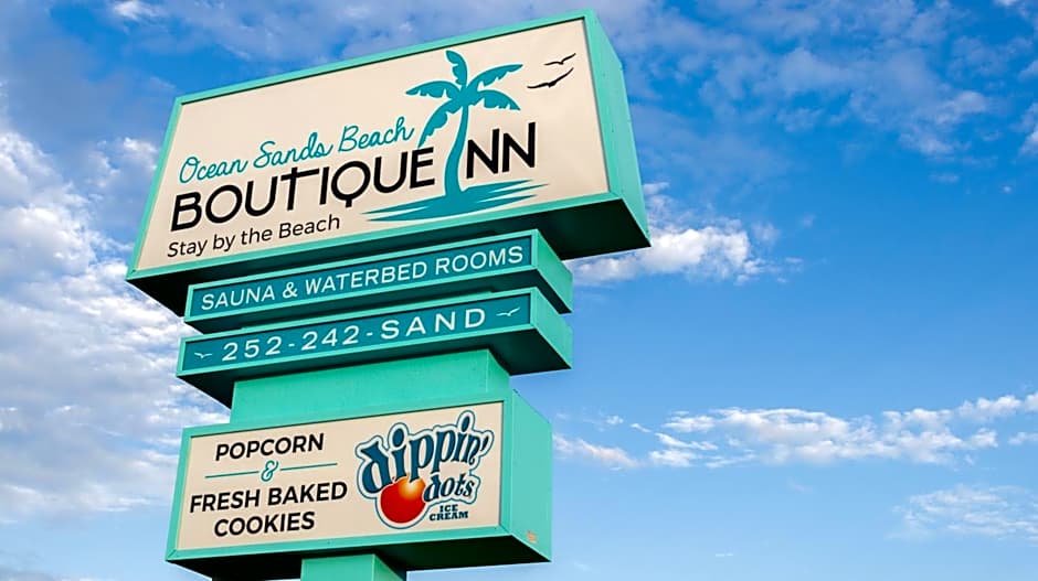 New 2025-Ocean Sands Beach Boutique Inn-Sauna and Salt-Mineral Pool -Free Beach Bikes and Famous Beach-Nightly Popcorn-Bathrobes and Sunscreen in all rooms-Ultra Sparkling-Free Laundry-4 Grand Presidential Black Beds in all rooms-Savings#252-242-SAND