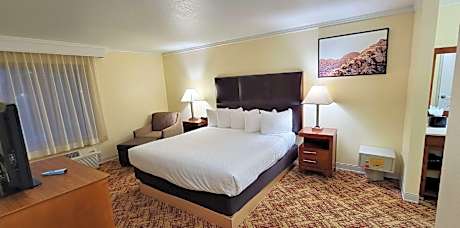 1 KING BED,NSMK,MICRO RFRG,WIRELESS HI SPEED NET,FULL BREAKFAST