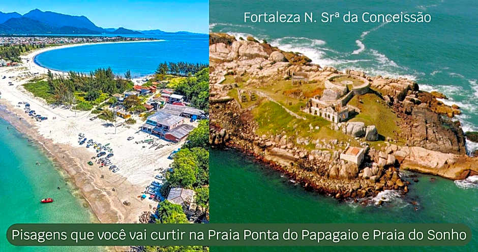 Pousada Recanto Edênico - à beira mar da Praia Ponta do Papagaio, Palhoça SC