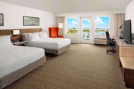 Queen Room with Two Queen Beds and Accessible Tub - Mobility and Hearing Access