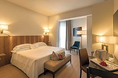 Superior Double Room with Partial Lake View and Small Balcony